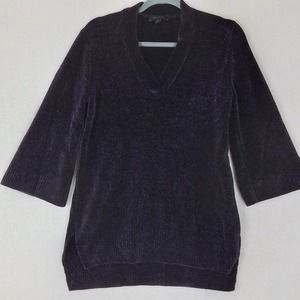Ann Taylor Casual Chenille Sweater Size XS in Purple‎